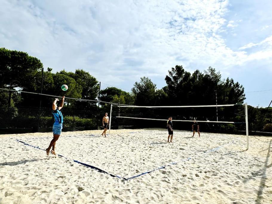 Appart Cosy, Piscine, Clim, Parking Prive - Proche Plage - Arrivee Autonome - Lit Queen Size 滨海拉塞讷 外观 照片